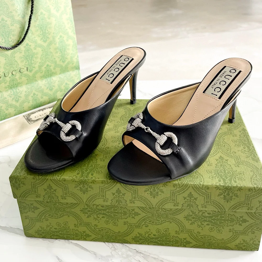 Gucci High-Heeled Sandals Slide Sandal