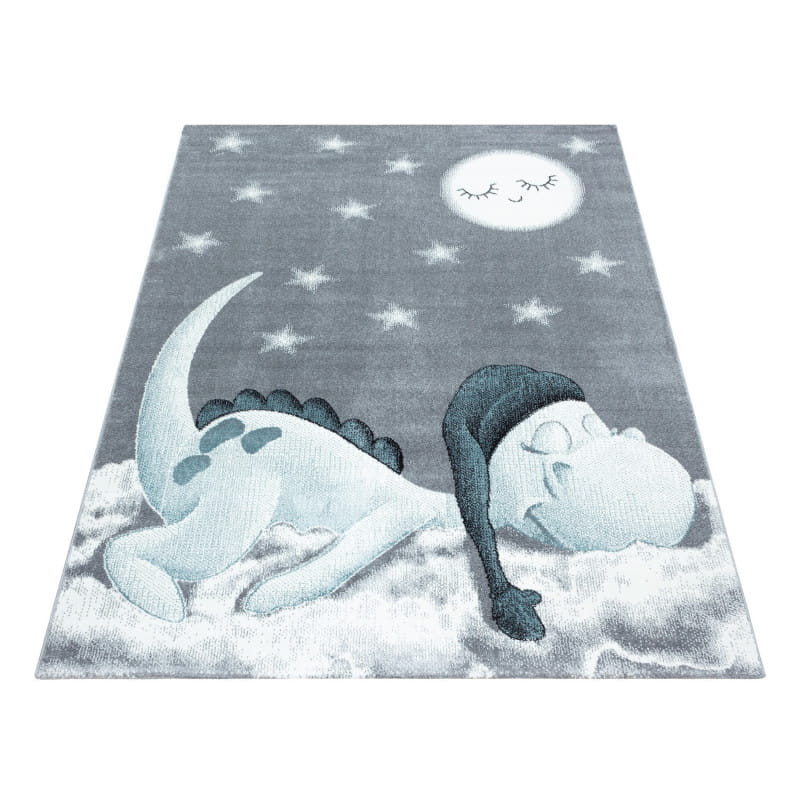 Dywan dziecięcy Bambi Dino pastelowo niebieski 160 x 230