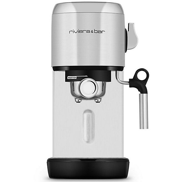Machine à Expresso Compacte Inox BCE350 NEURE - RIVIERA&BAR - Espresso - 19 bar - Dosettes, Café moulu