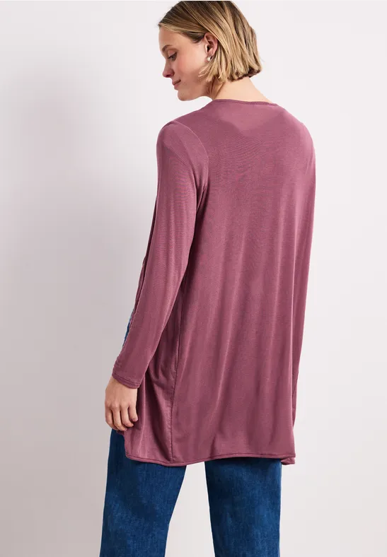 Langarm Jacke in offener Passform