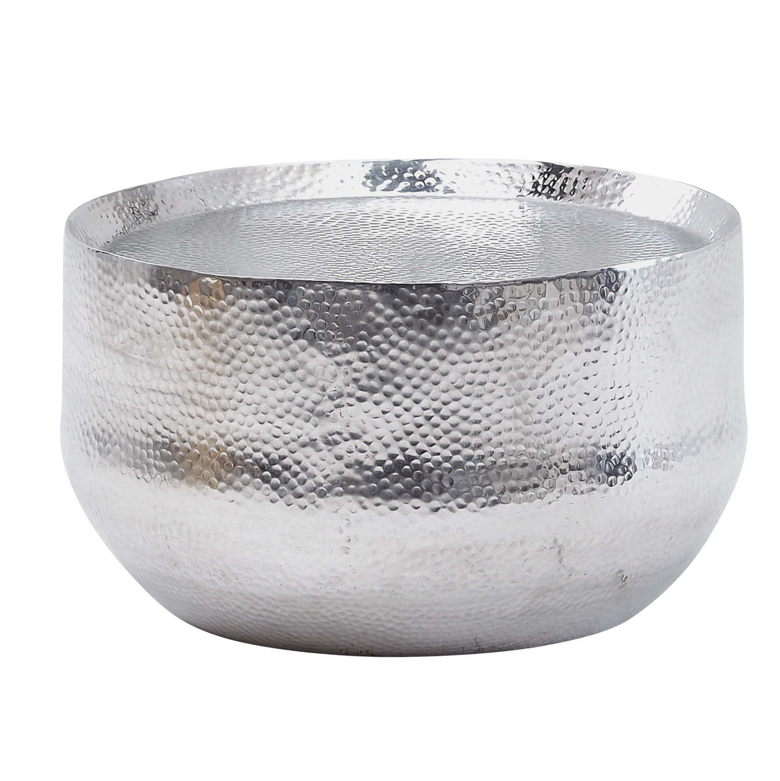 FineBuy Stolik kawowy metal srebrny
