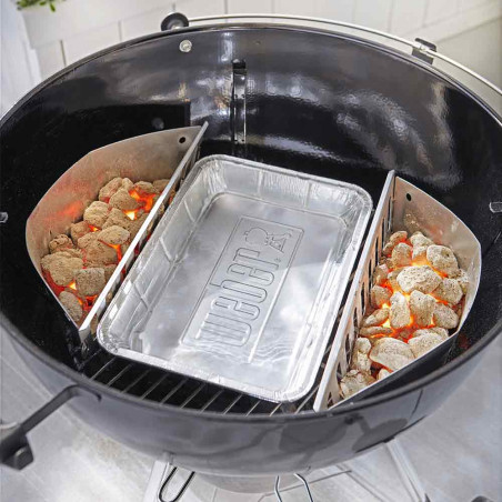 Lot 10 grandes barquettes en aluminium - Weber