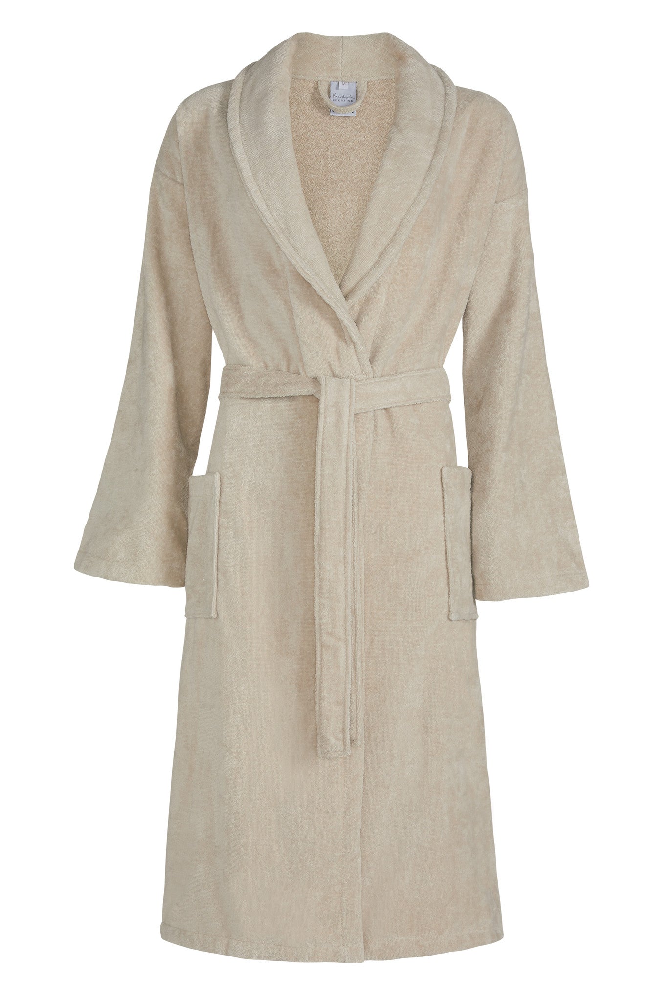 Prestige Badjas Stone   M   Beige   Katoen