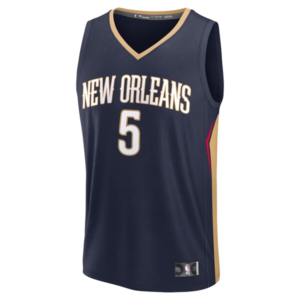 Dejounte Murray New Orleans Pelicans  Youth Fast Break Replica Player Jersey - Icon Edition - Navy