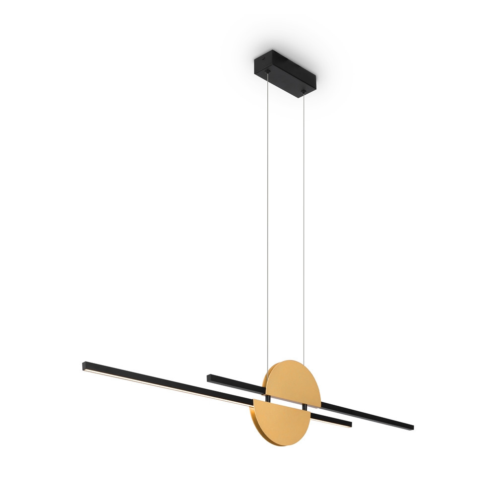 Lampa wisząca Skyline czarno-złota LED 1x26W Neutralna biel 800lm Maytoni