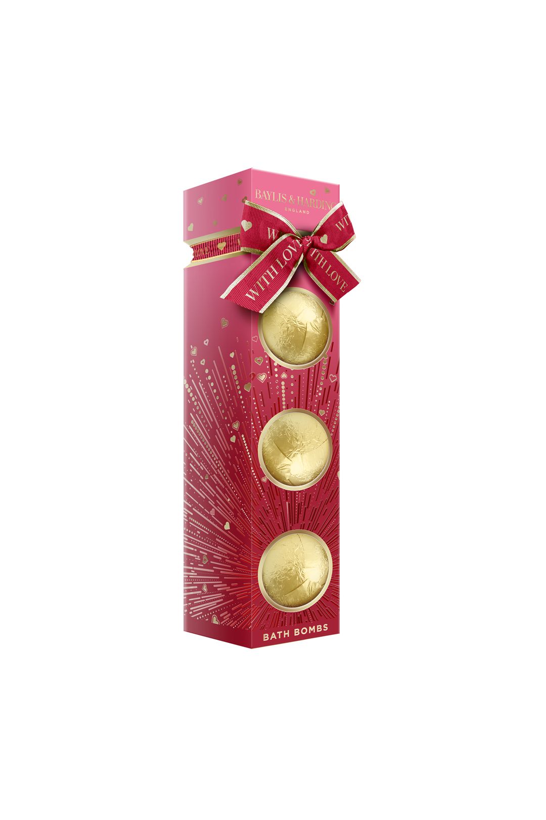 Baylis & Harding Midnight Cherry Luxury Bath Bomb Trio Gift Set