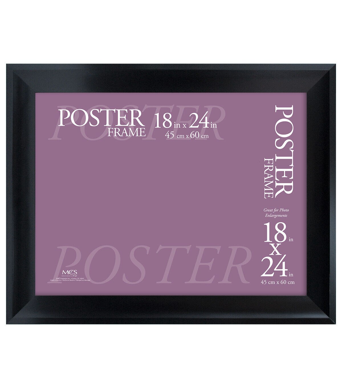 MCS 18x24 Black Contemporary Poster Frame