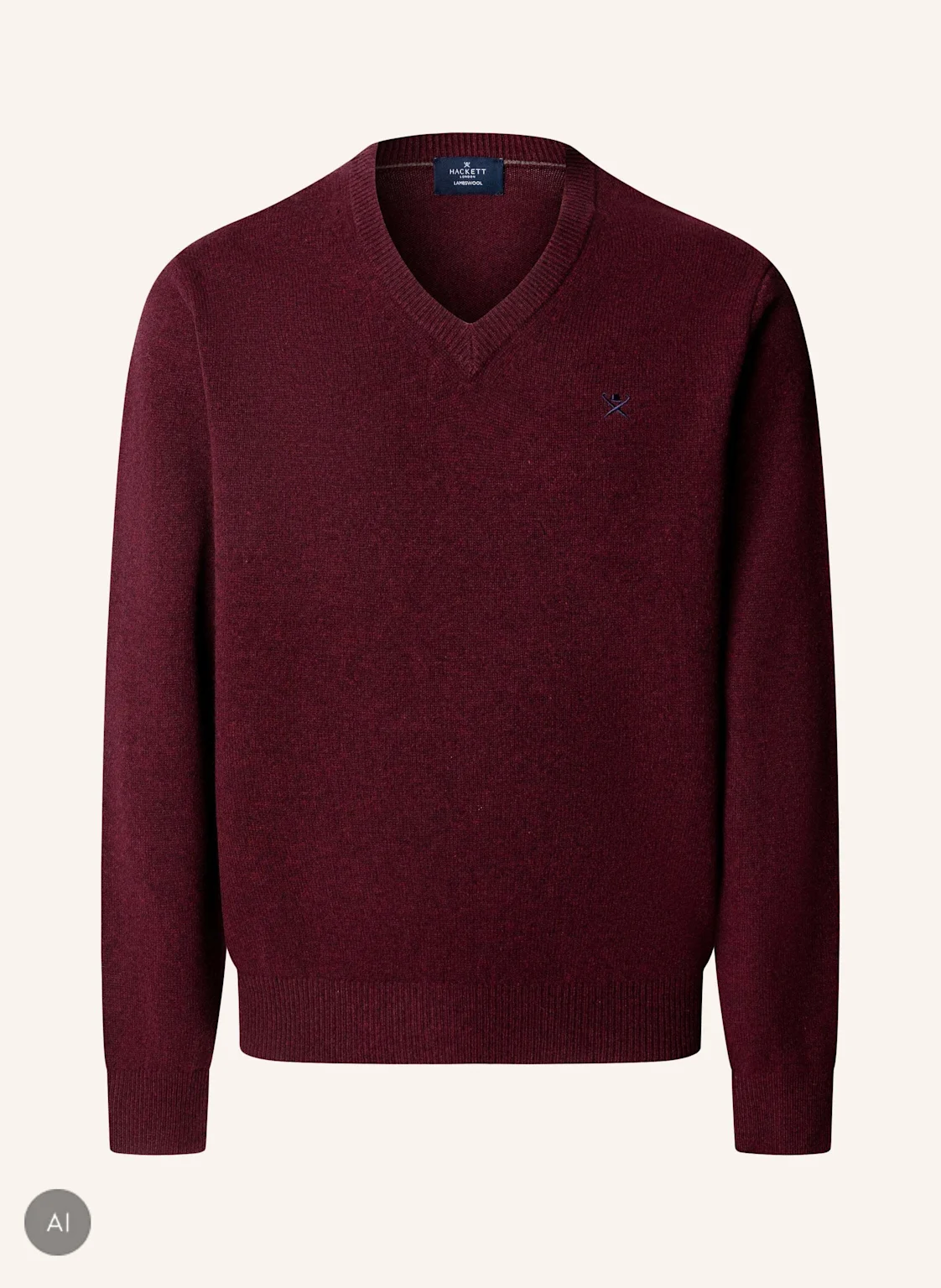 HACKETT LONDON Pullover LAMBSWOOL V NECK