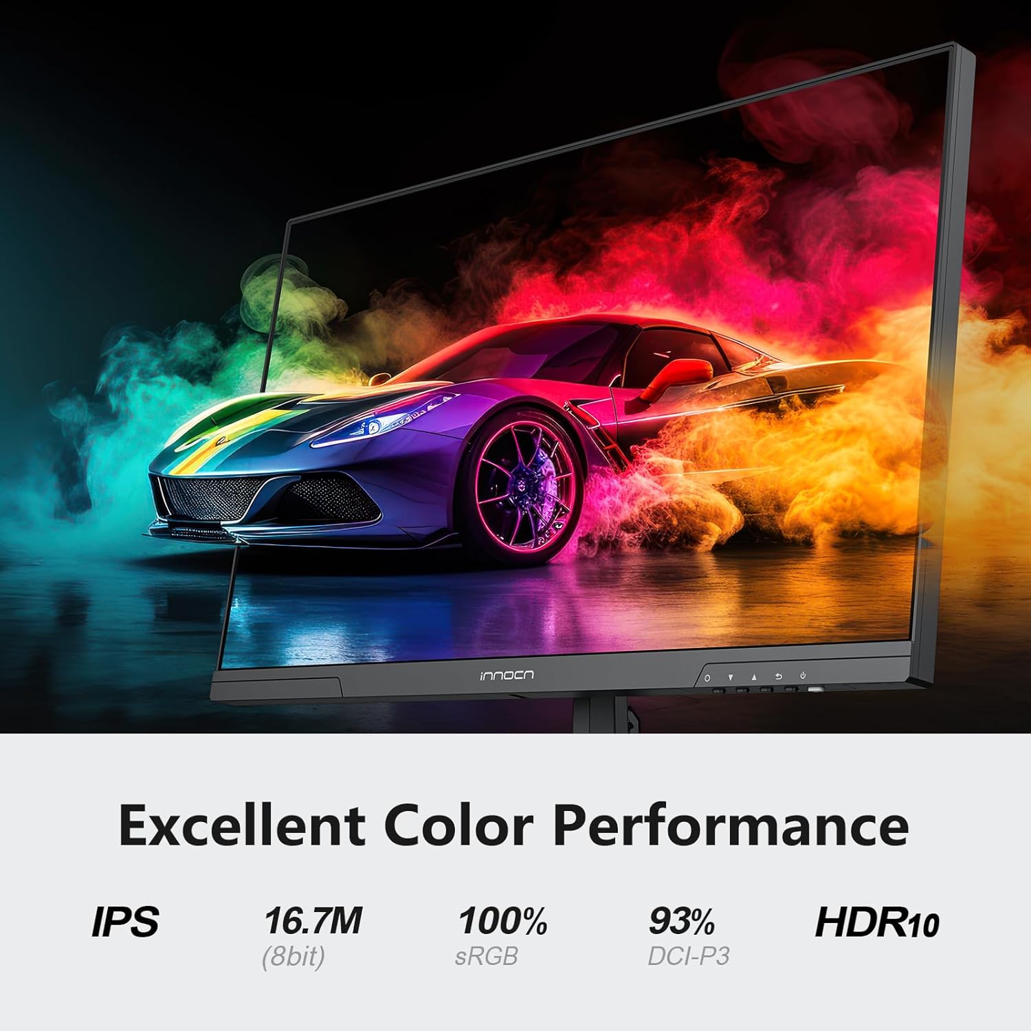 INNOCN 24.5 Inch Gaming Monitor 1440P 240Hz QHD 2K PC Desktop Gaming Screen Fast IPS HDMI 2.1 Display  DisplayPort  Built-in Speaker  25G2S
