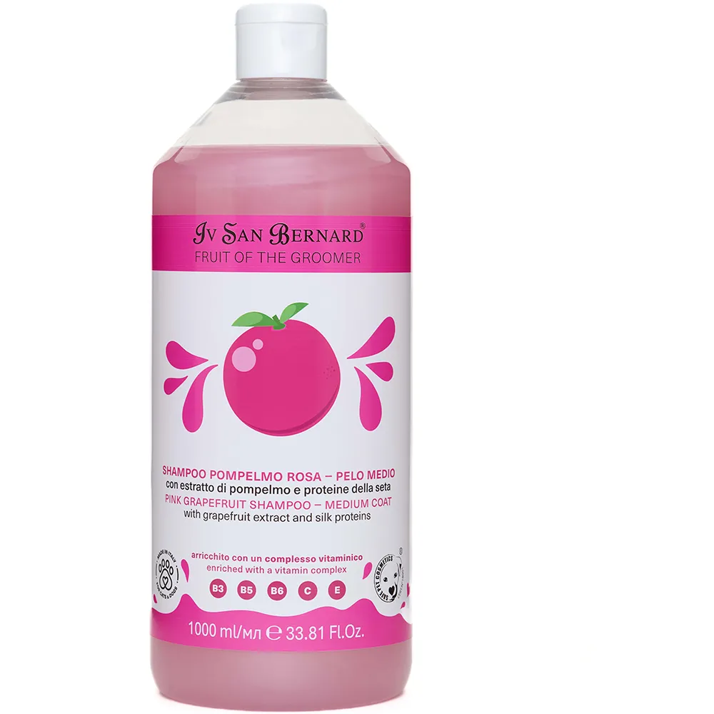 Iv San Bernard Pink Grapefruit Medium Hair dog shampoo 1L