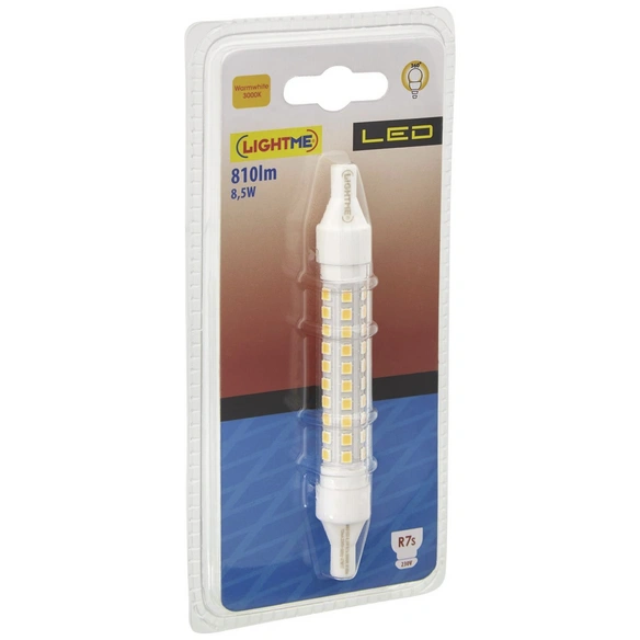 Leuchtmittel, 8,5 W, R7s, 3000 K, warmweiß, 810 lm