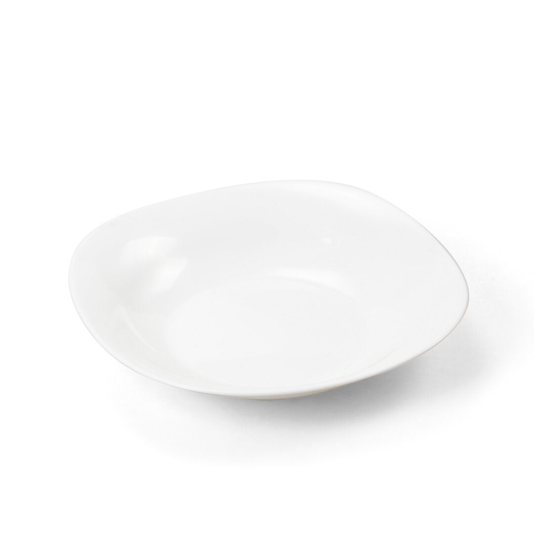 Prato de sopa quadrado em vitrocerâmica