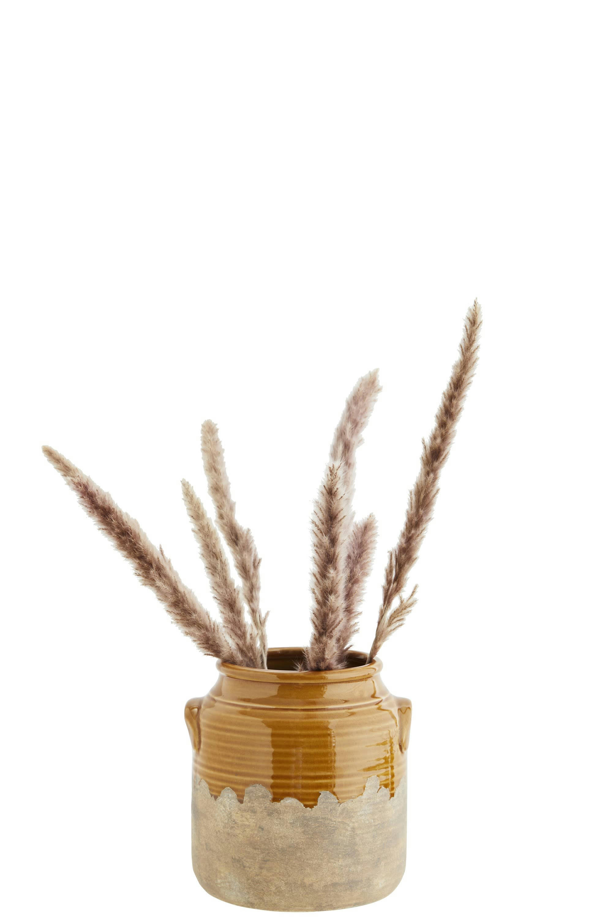 MIEL - Vase en céramique orange H20