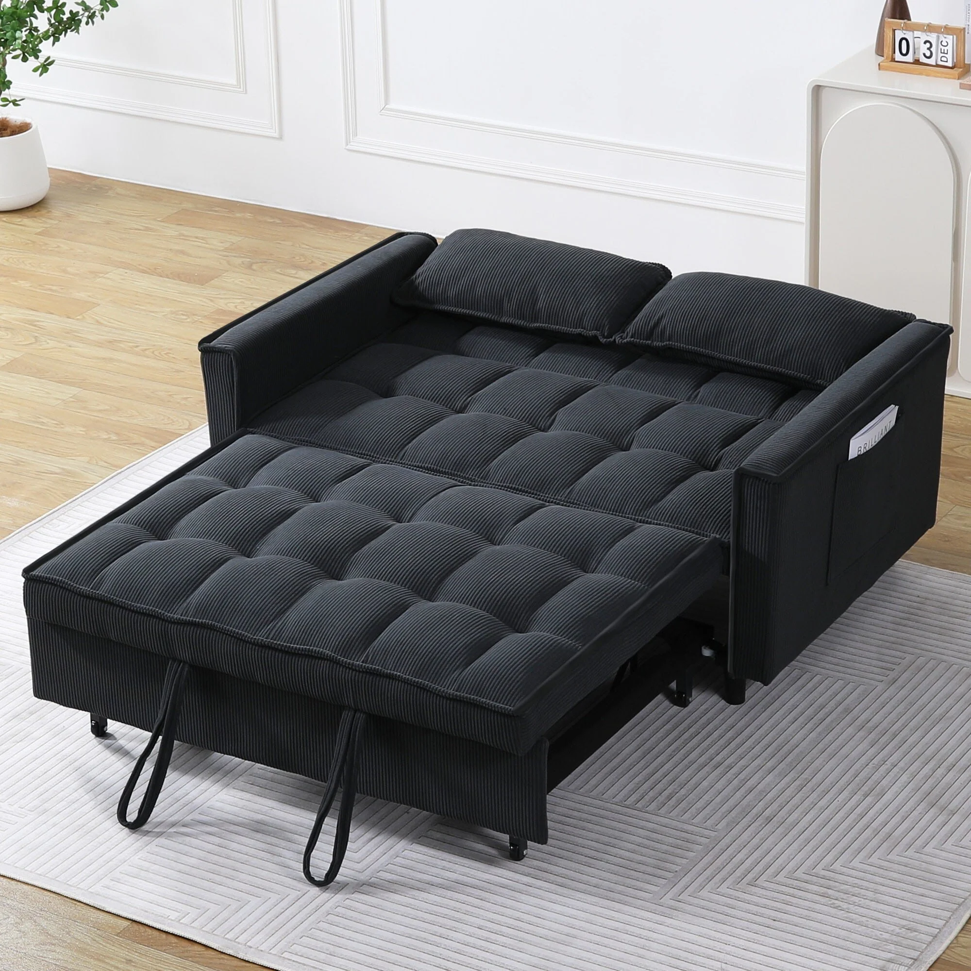 Double Buffer Broaching Machine, Wood Panel Support, Buffer Frame Broaching Machine, Double Bed, Dark Gray