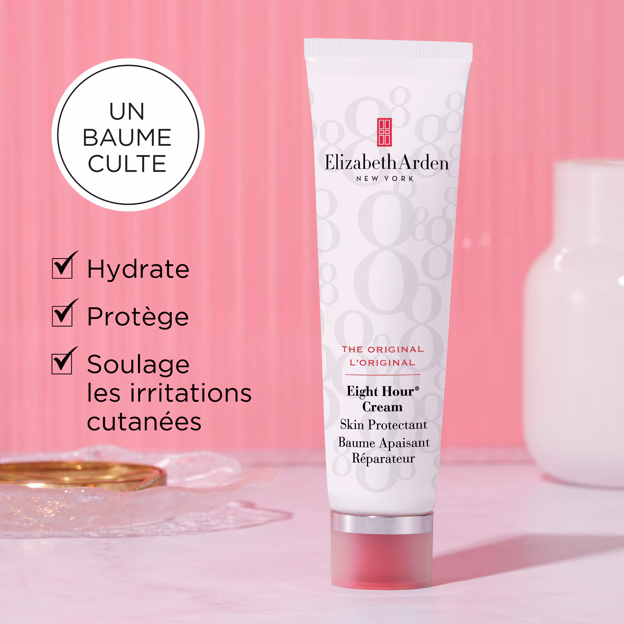 EIGHT HOURCoffret - baume apaisant réparateur l'original + baume protecteur pour les lèvres + huile miracle universelle