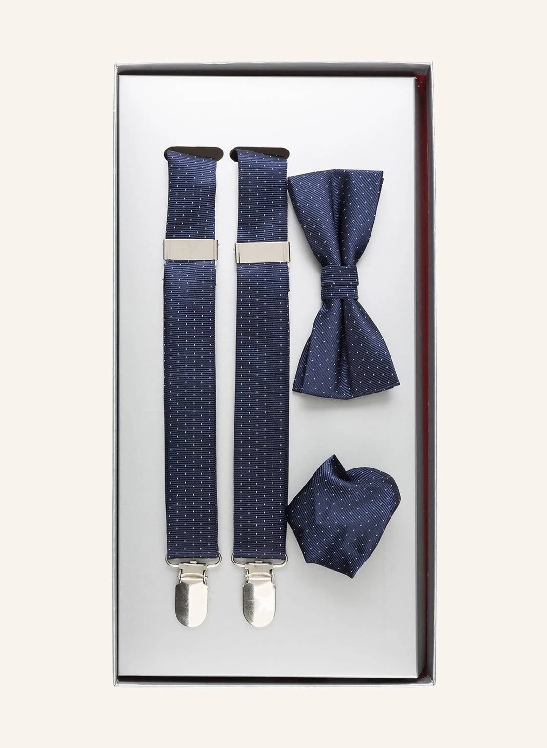 PAUL Set: Hosenträger, Schleife und Einstecktuch