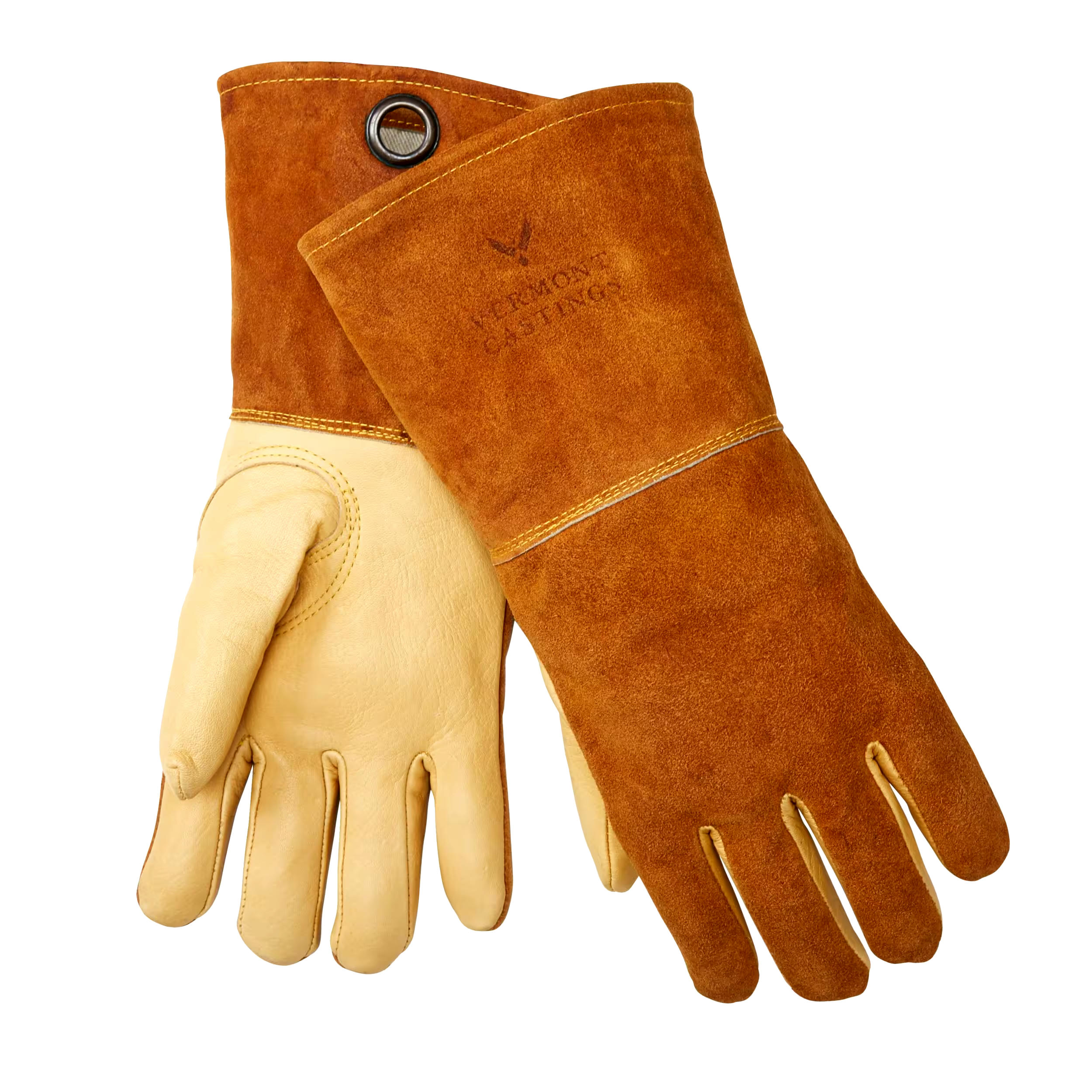 Vermont Castings High-Heat Leather BBQ Grill Cooking Gloves