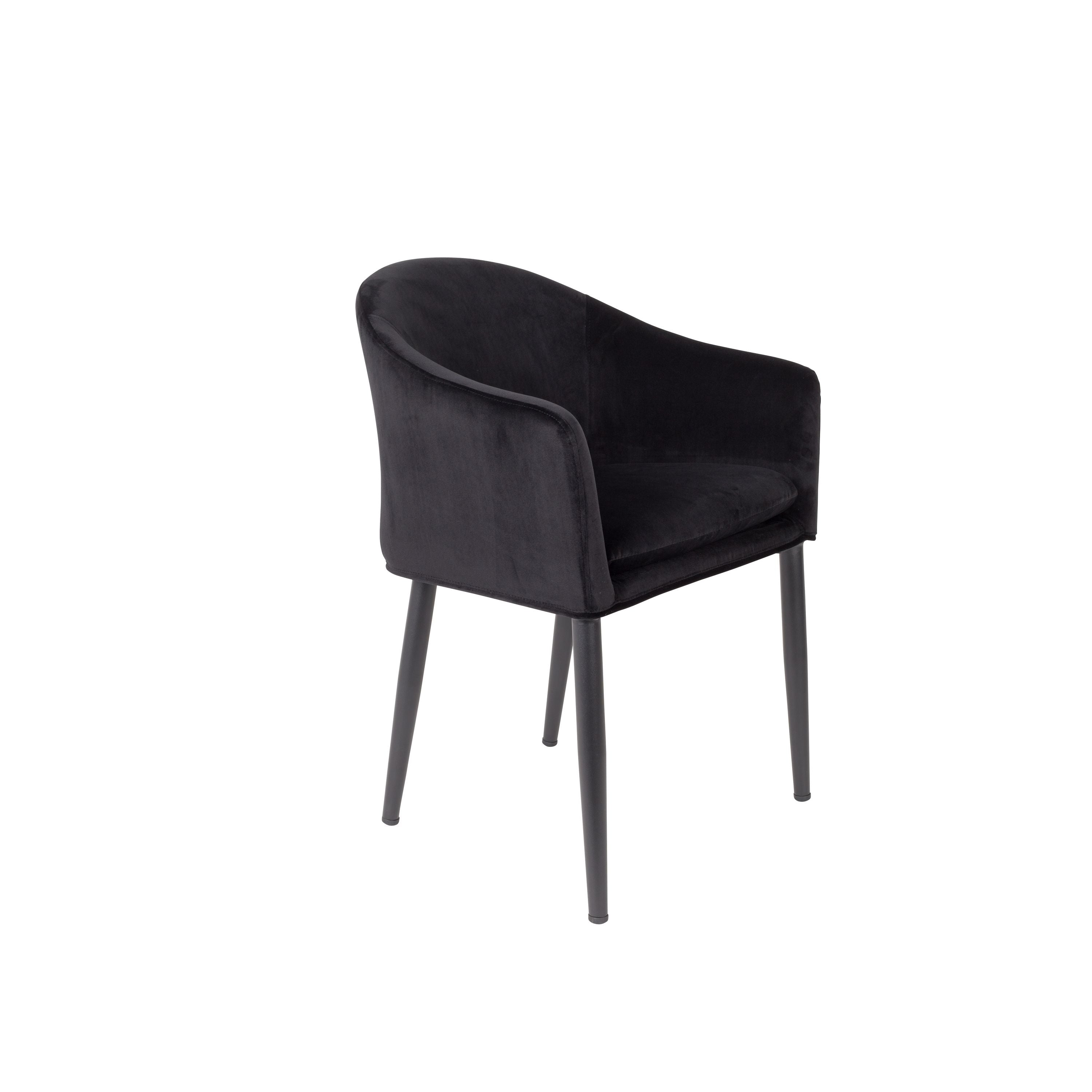 Housecraft Living Catelyn Eetkamerstoel Armleuning Zwart