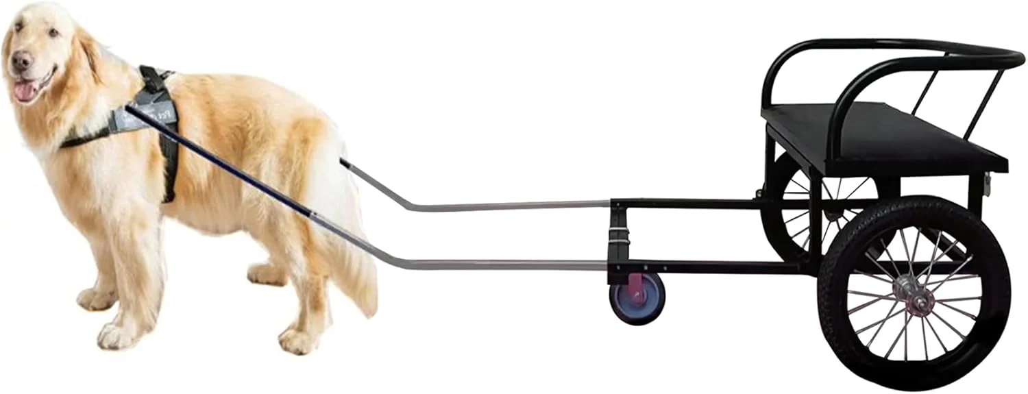 Dog Pull Cart with Detachable Seat, 2288lb Capacity for Small/Medium Dogs