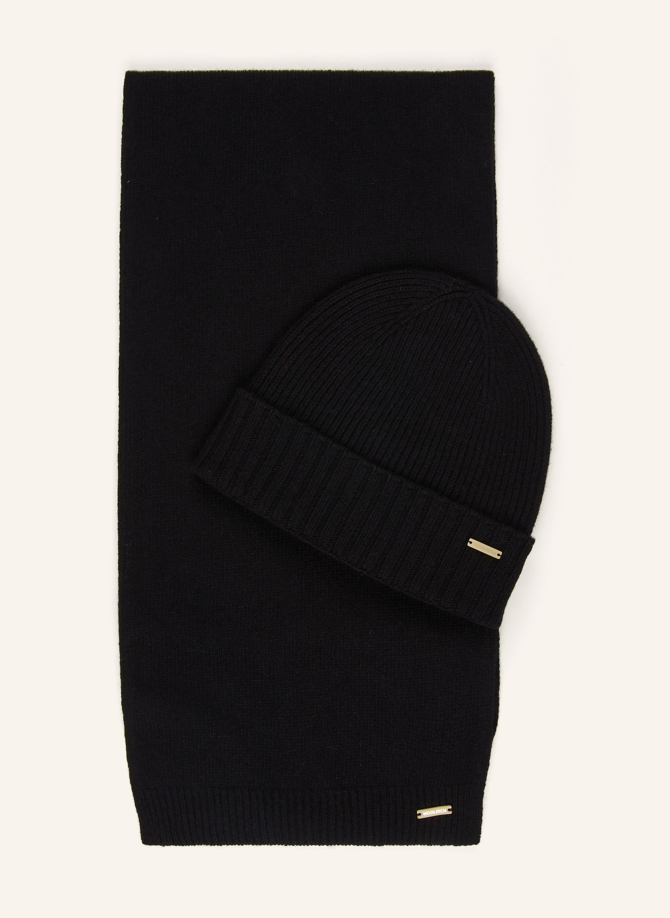 WOOLRICH Set: Schal und Mütze mit Geschenkbox