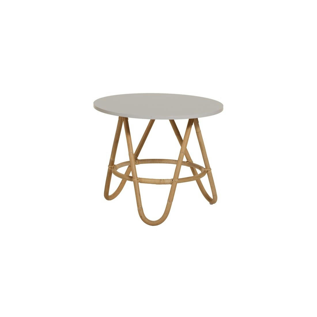 DIABOLO - Table basse gigogne en rotin D60