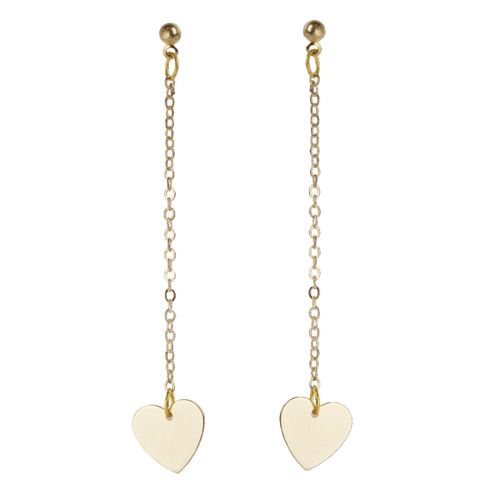 Boucles d'oreilles femme pendantes en métal L8,5cm (4 modèles)