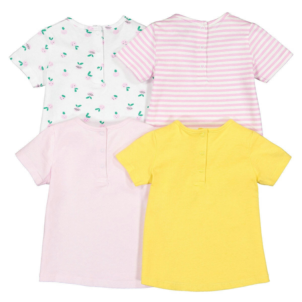 Lot de 4 T-shirts coton bio