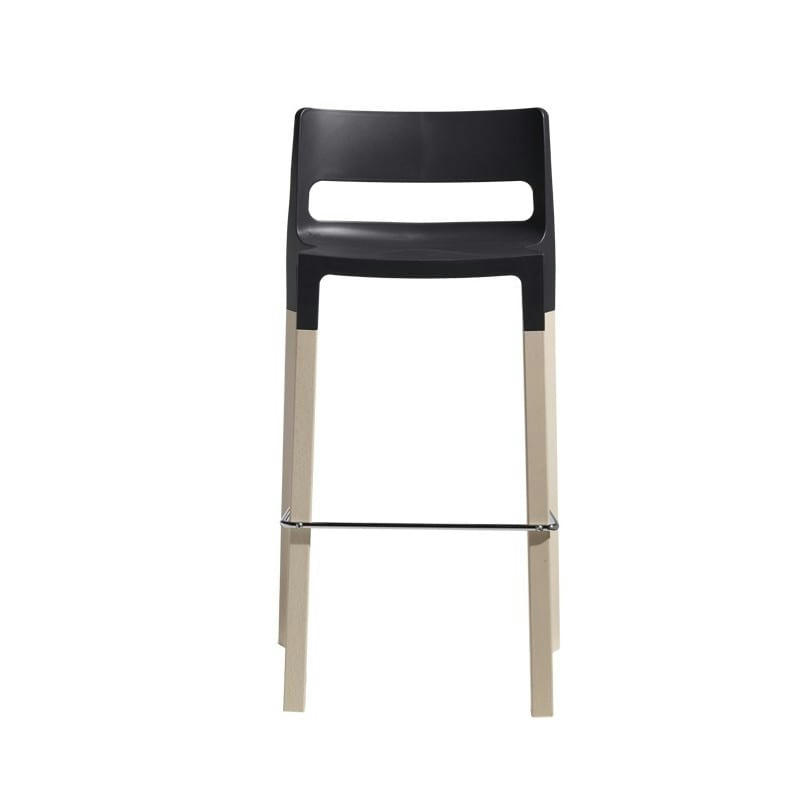 NATURAL DIVO - Tabouret design en bois gris