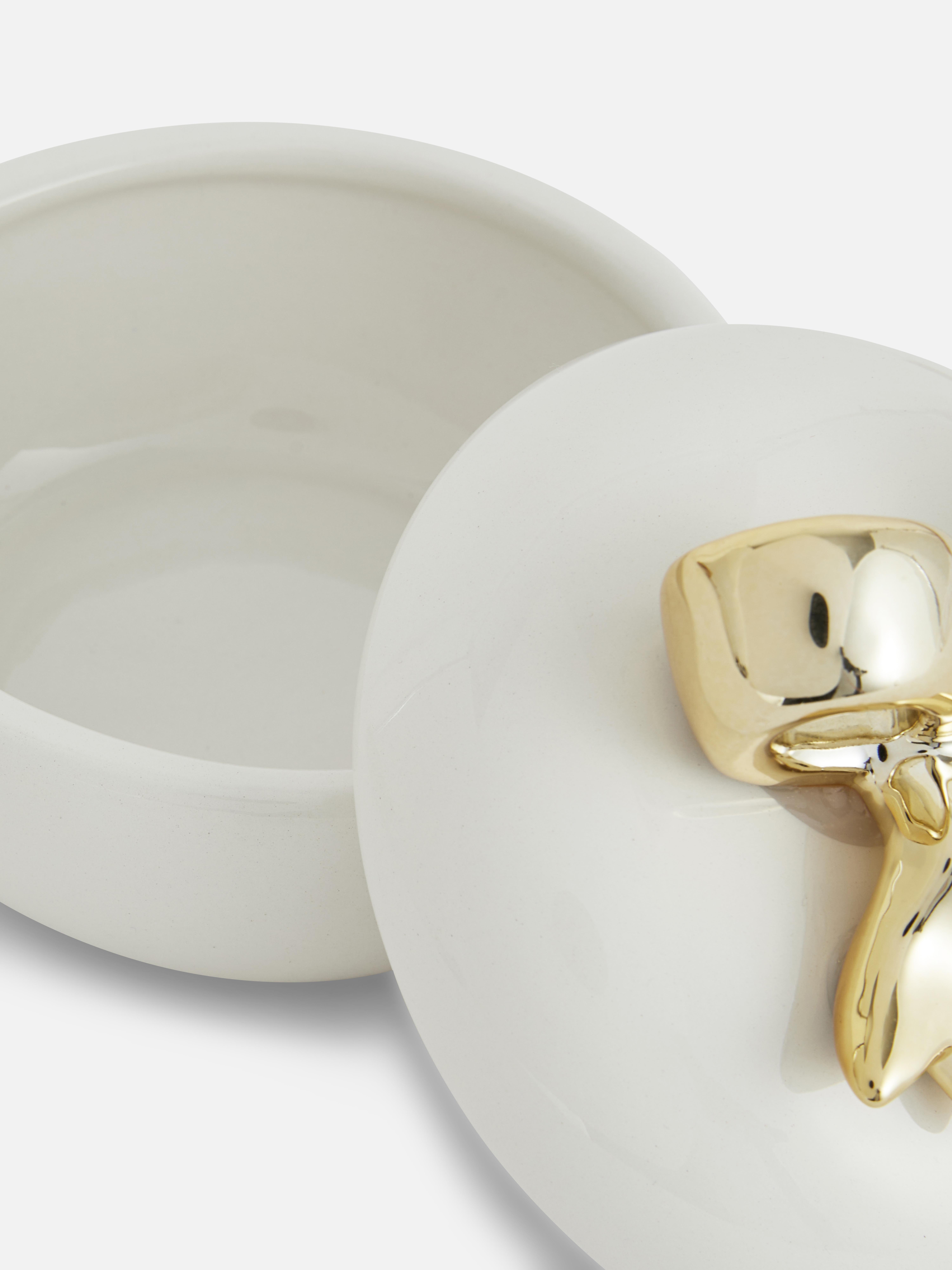 Metallic Bow Trinket Dish