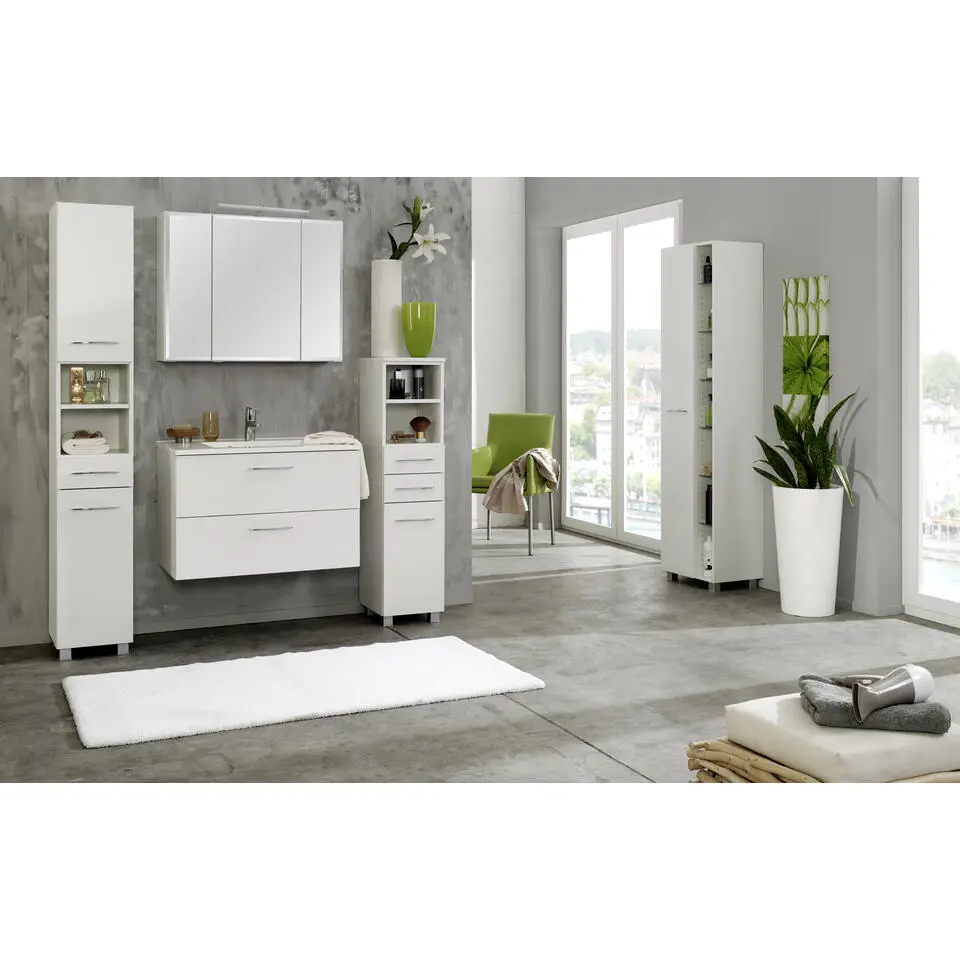 Kolomkast Portofino - 30 x 35 x 180 cm - Wit