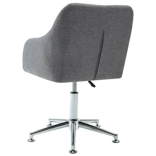 NNEVL Swivel Office Chair Light Grey Fabric
