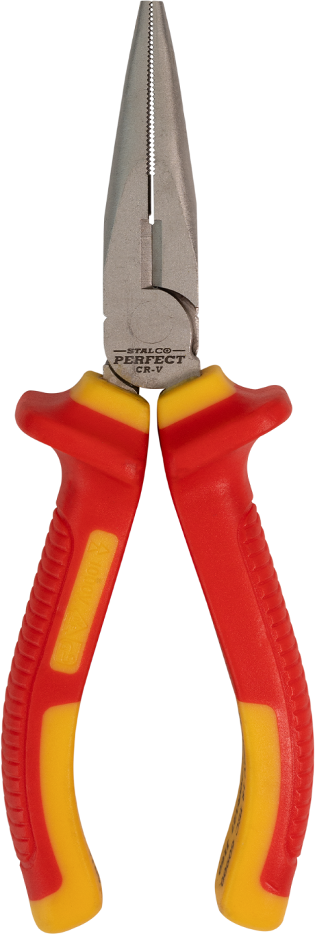 Szczypce wydłużone, proste 160 mm , VDE 1000V STALCO PERFECT S-67016