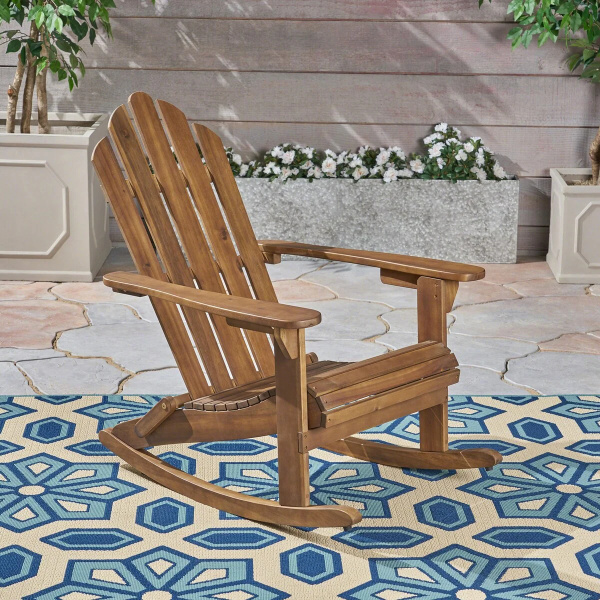 Outdoor lounging adirondack, rocking chair