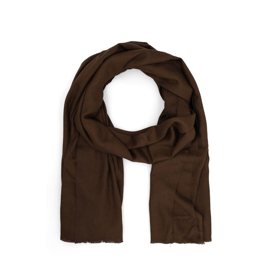 Manfield Donkerbruine sjaal
