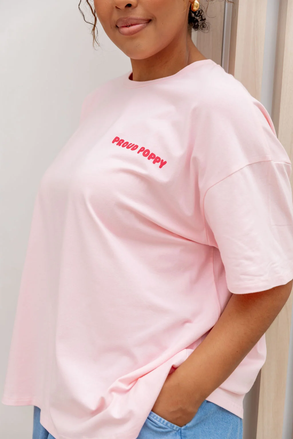 Good Vibes Tee in Pink