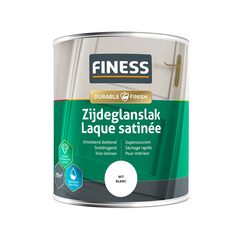Laque satinée blanche 0,75 L FINESS