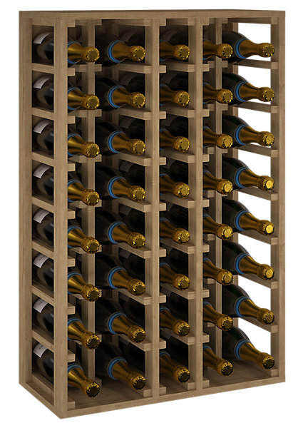 Meuble Range Bouteille de vin Série Godello en Pin Clair 40 magnums