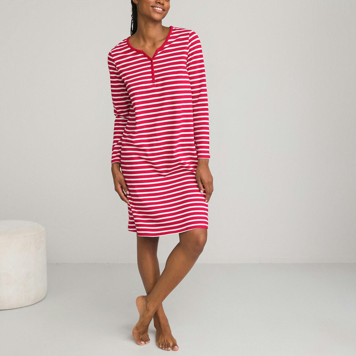 Chemise de nuit en jersey en coton