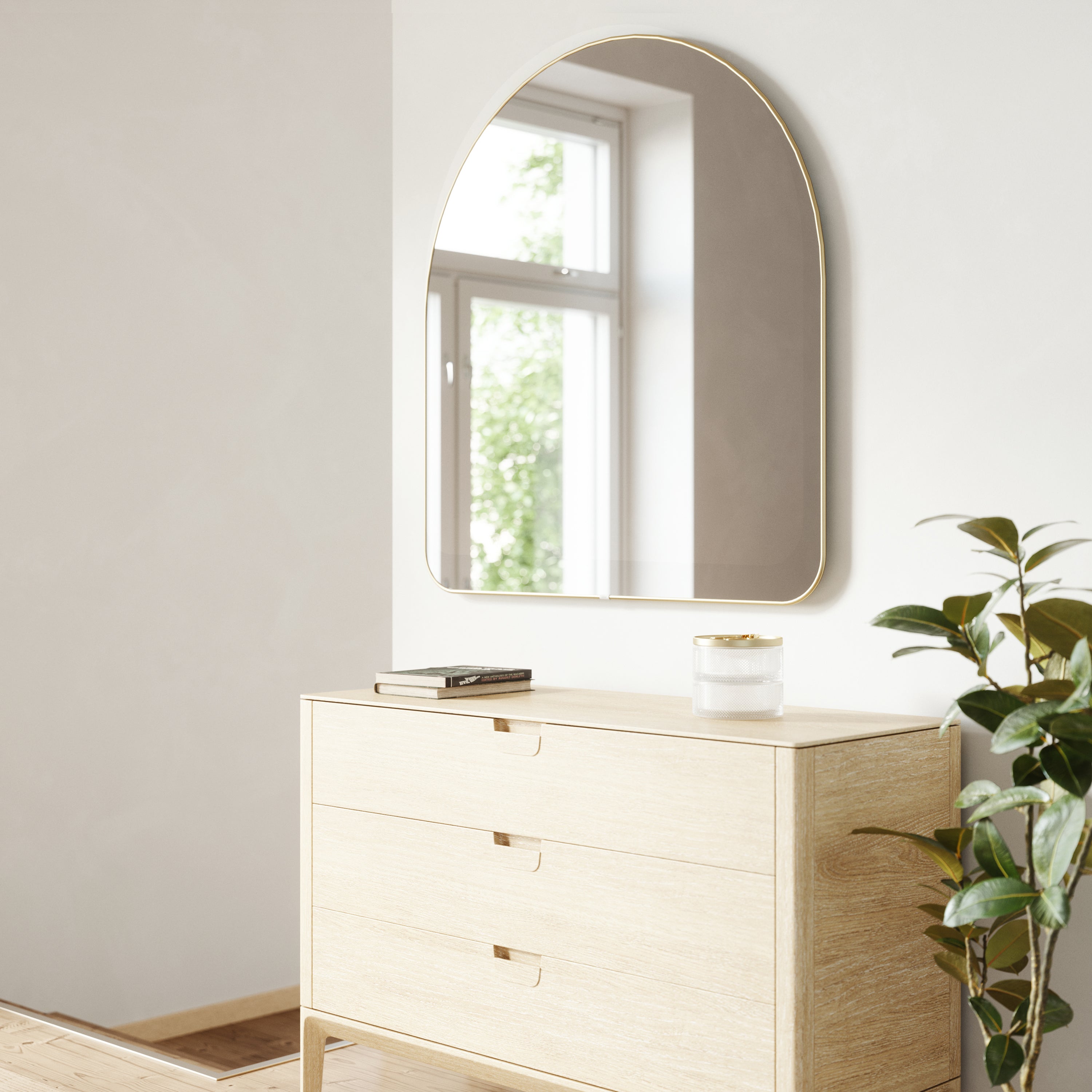 Umbra Hubba Arched Spiegel - Goud
