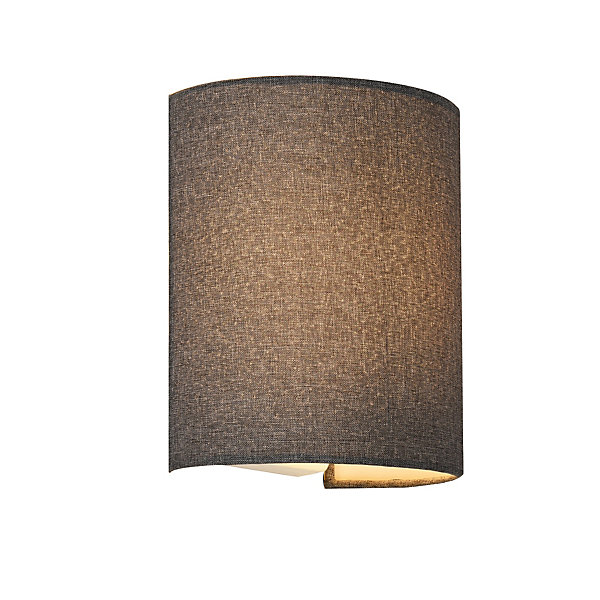 Applique Murale En Forme Demi-cercle E27 20 X 17,5 X 13 Cm Gris lux.pro