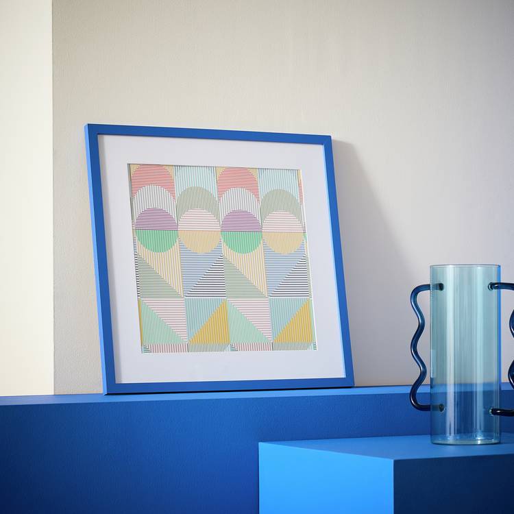 Habitat Blue Cobalt Picture Frame - 40X40cm