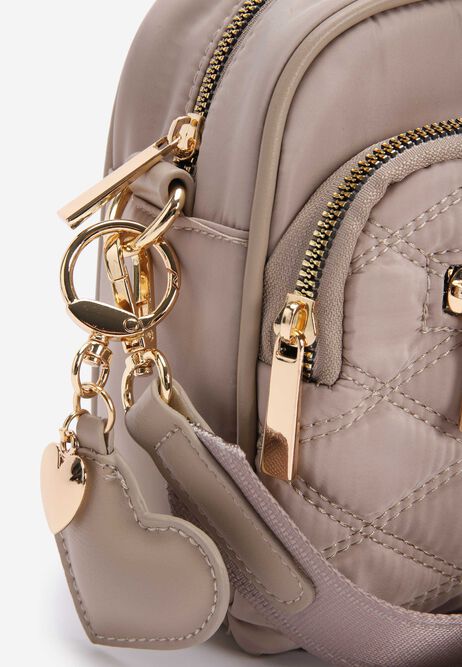 Womens Mink Textured Mini Camera Bag