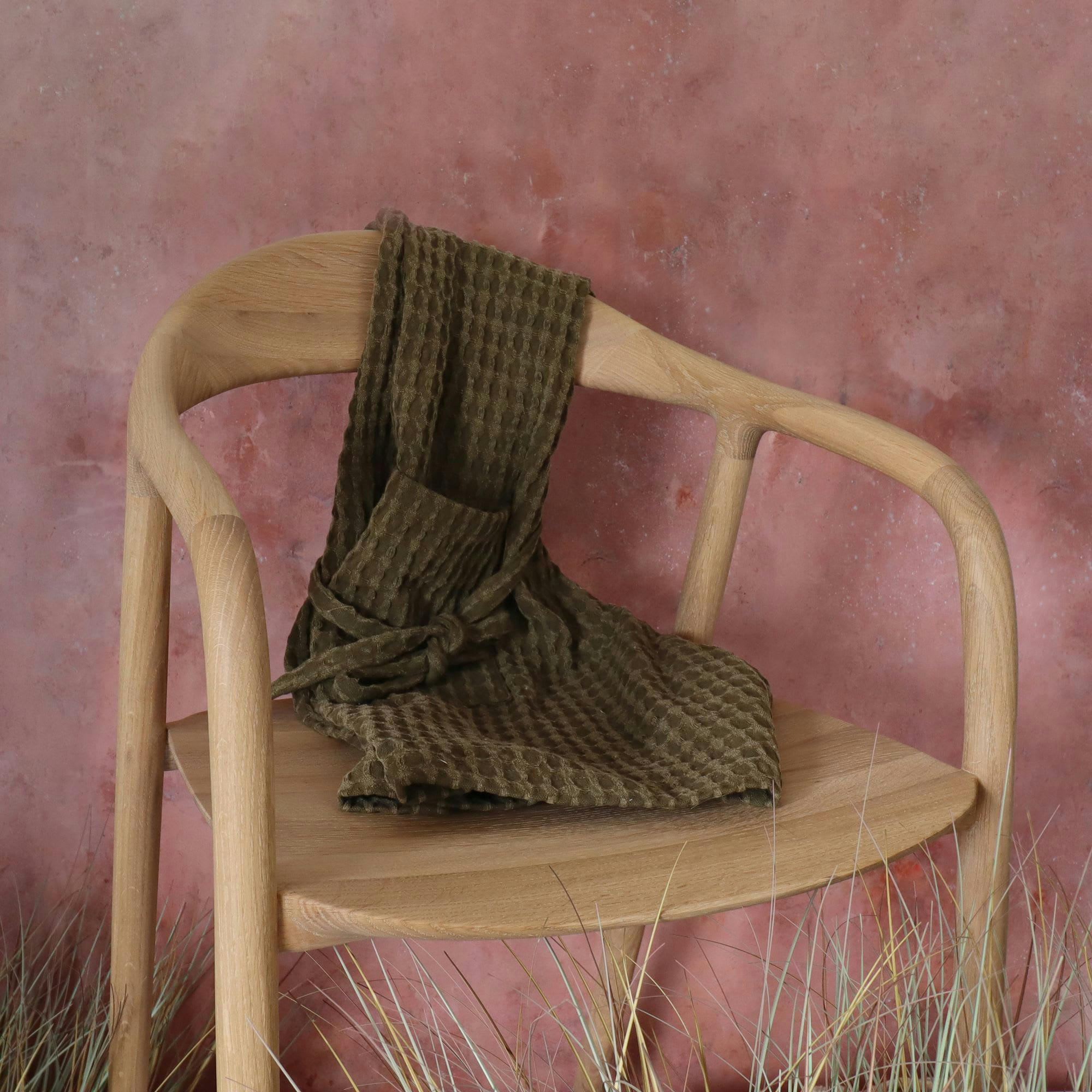 ORIGIN - Tablier en coton kaki