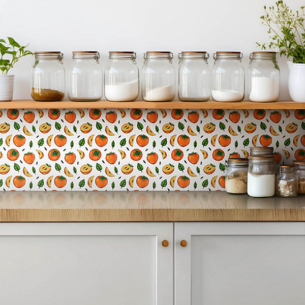 Carreaux vinyle Tulup 30x30 cm Fruits et légumes 9 pcs
