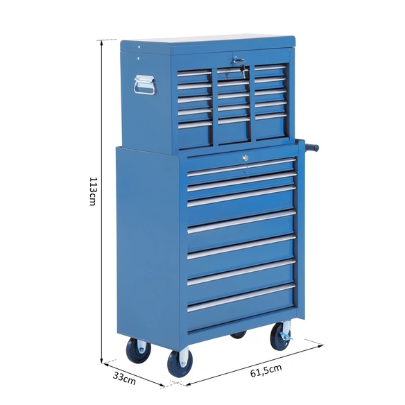 Werkstattwagen, BxH: 615 x 1130 mm, blau