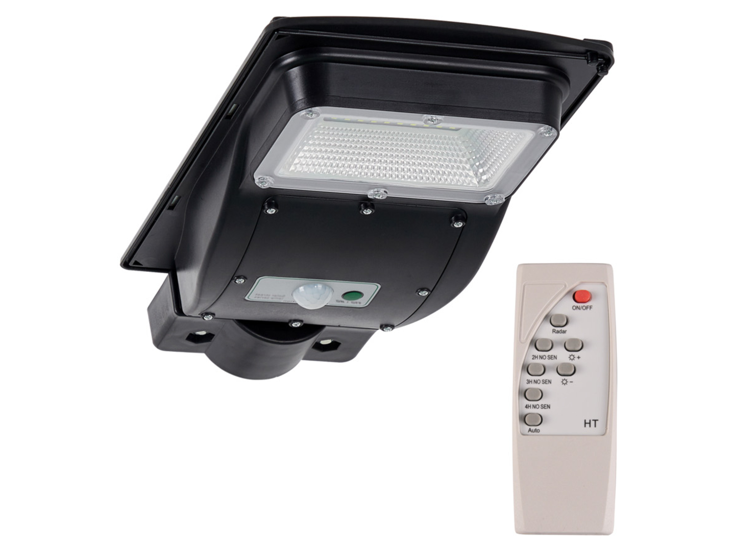 Naświetlacz solarny Street-3 LED z zimną barwą światła czarny