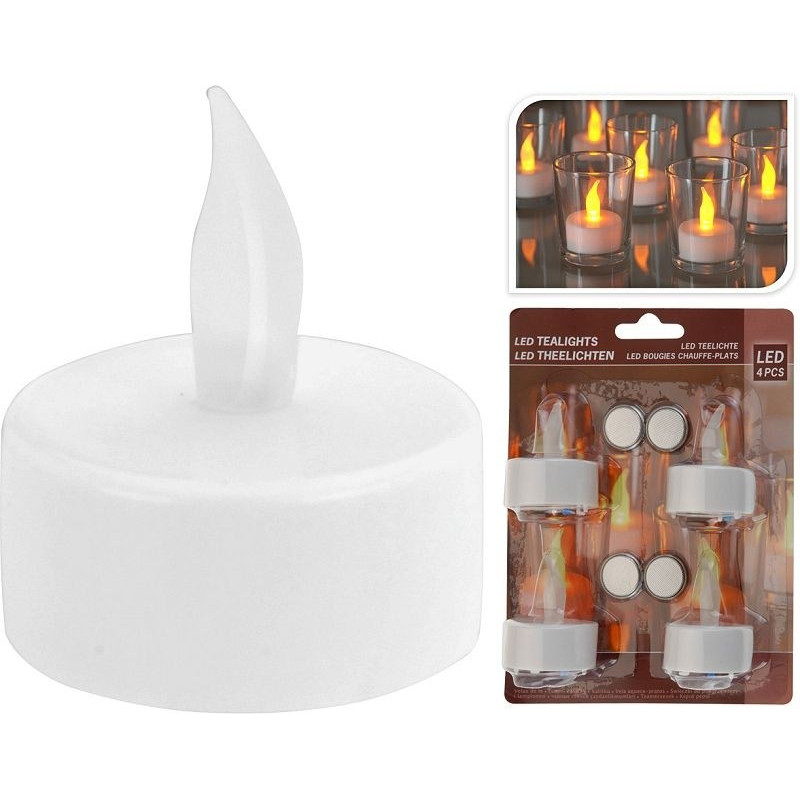 Bougie LED 4 pièces