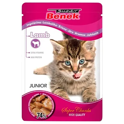 Super Benek Super Chunks Kitten 24 x 100g