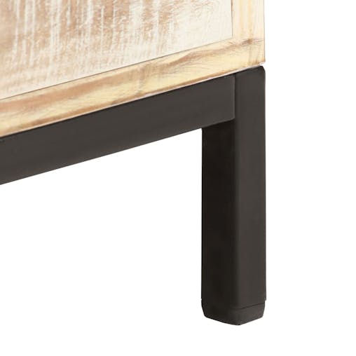 NNEVL Bedside Cabinet 40x30x50 cm Solid Acacia Wood