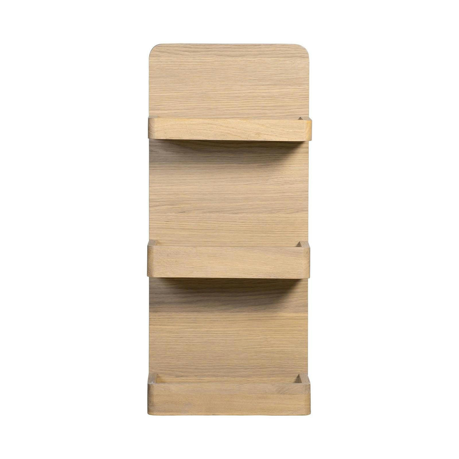 SAVANE - Elément haut extra plat étagères chêne 30 x 70 cm